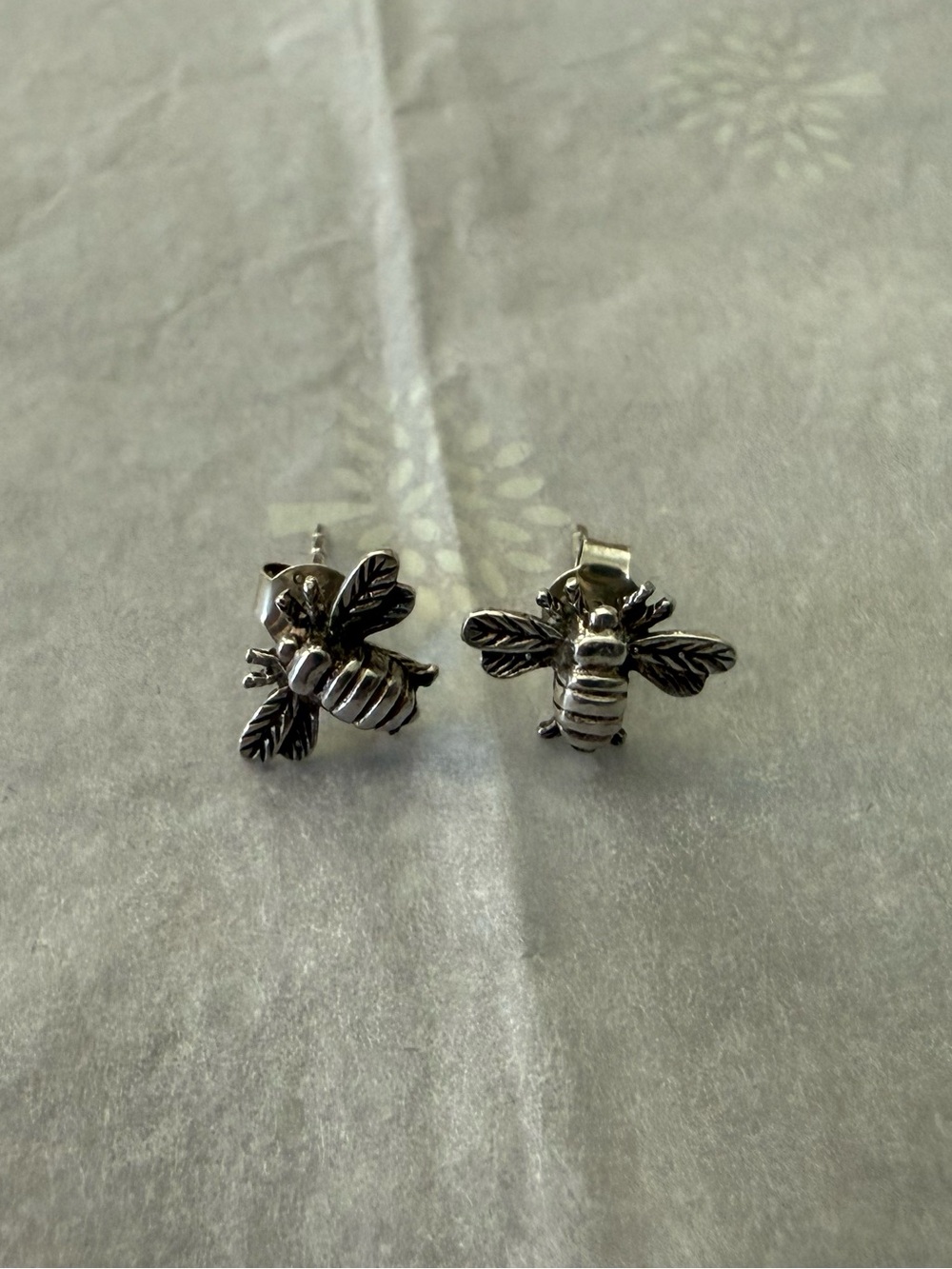 Sterling Silver Bee Stud Earrings